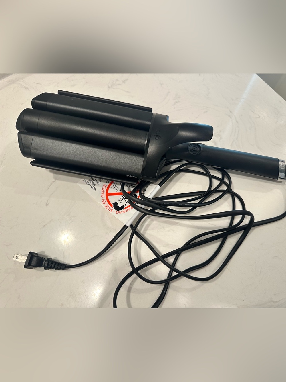 ghd Black Triple Barrel Waver Hair Styling Iron